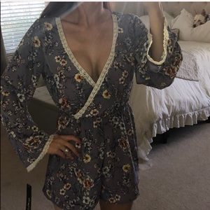 Floral romper. NWT